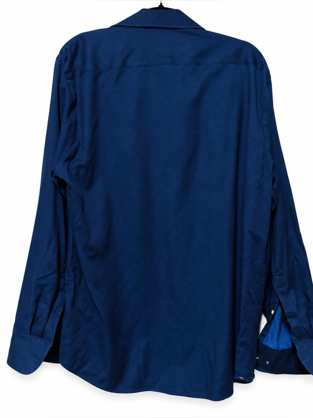 🦕Bonobos| Wrinkle-Free Standard Fit Blue Micro Dot Button Down Shirt Men’s Large - Picture 3 of 9
